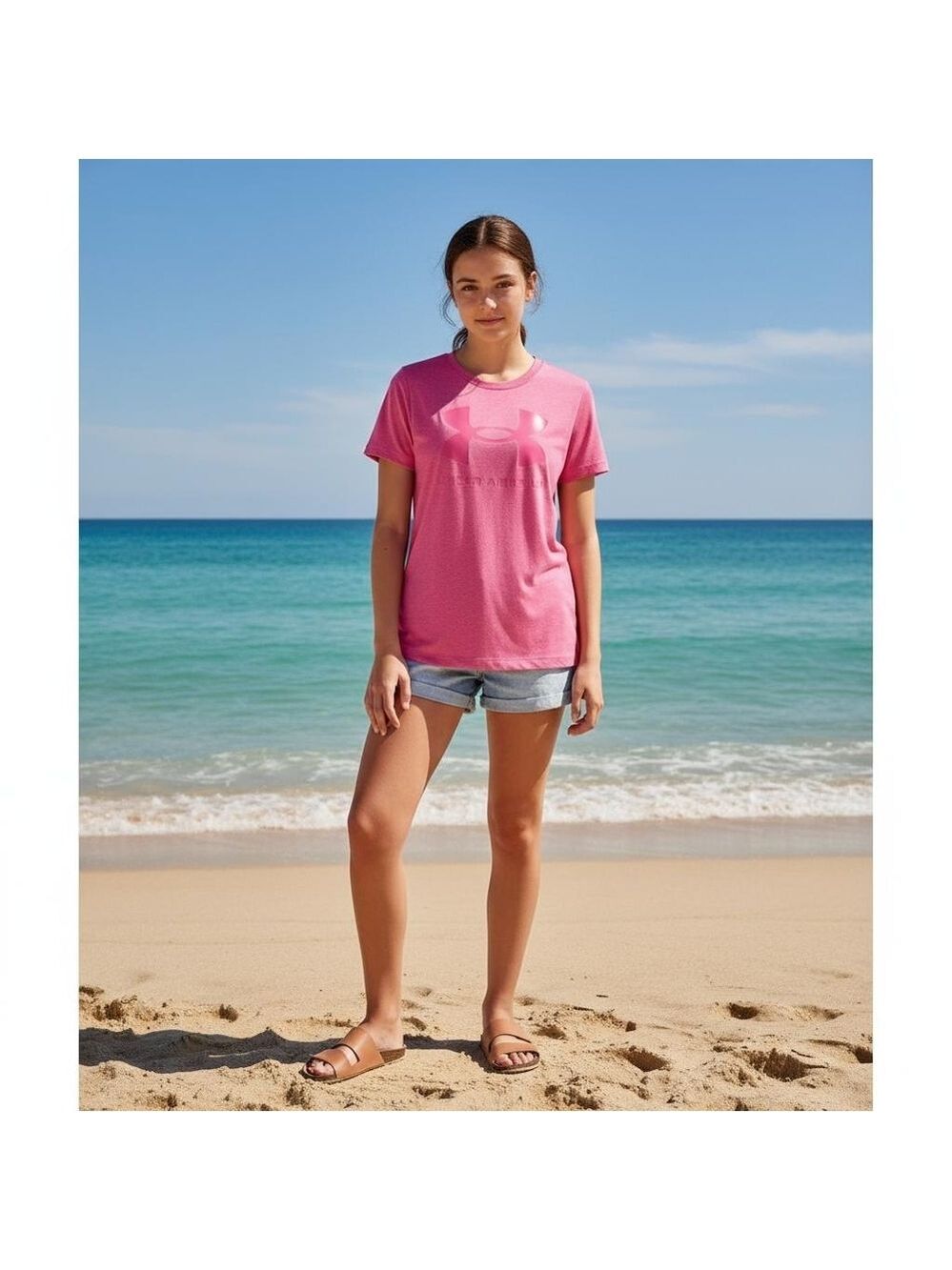 Under Armour Tech Twist Hot Pink Tee Size XS